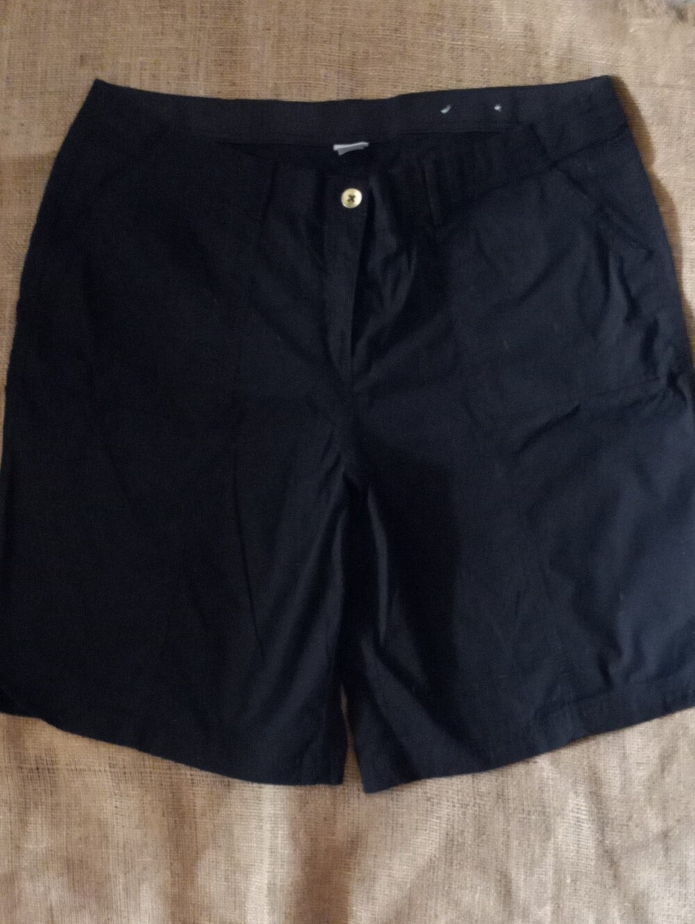 Chico's Lightweight Black Bermuda Shorts